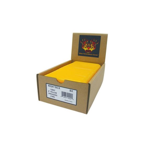 High Teck™ 1204Y Spreader, 4 in W, Plastic, Yellow, Tapered Edge
