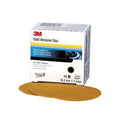 3M™ 00915 216U Series Abrasive Disc, 3 in Dia, P280 Grit, Hook and Loop, Gold