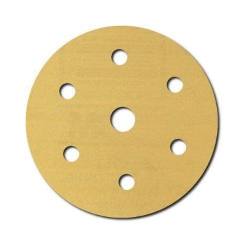 3M™ 00917 236U Series Abrasive Disc, 3 in Dia, P180 Grit, Hook and Loop, Gold