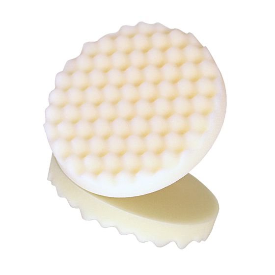 Perfect-It™ 05737 Single Sided Compound Pad, 8 in Dia, Hookit™ Attachment, Foam Pad, White
