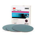 Trizact™ 30662 443SA Abrasive Disc, 6 in Dia, 5000 Grit, Foam Abrasive, Blue
