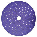 Cubitron™ II 31483 737U Series Multi-Hole Clean Sanding Abrasive Disc, 6 in Dia, 320+ Grit, Hook and Loop, Purple