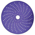 Cubitron™ II 31484 737U Series Multi-Hole Clean Sanding Abrasive Disc, 6 in Dia, 400+ Grit, Hook and Loop, Purple