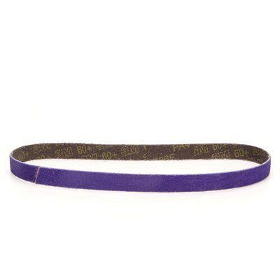 Cubitron™ II 33445 File Belt, 1/2 in W x 18 in L, 60 Grit, Purple