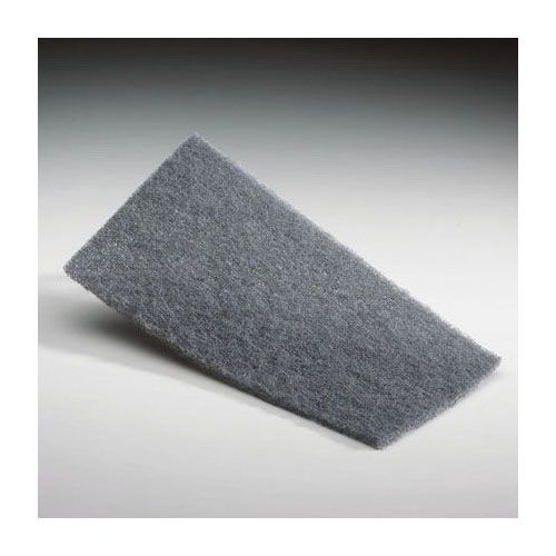 Norton® Bear-Tex® Thin Flex™ 06167 Thin-Flexible Hand Pad, 4-1/2 in W x 9 in L, 800/1000 Grit, Gray